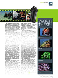 Dive magazine June 2013 page 2 Fluo-Diving & Underwater FluorescenceAnita & GUy Chaumette Liquid Motion
