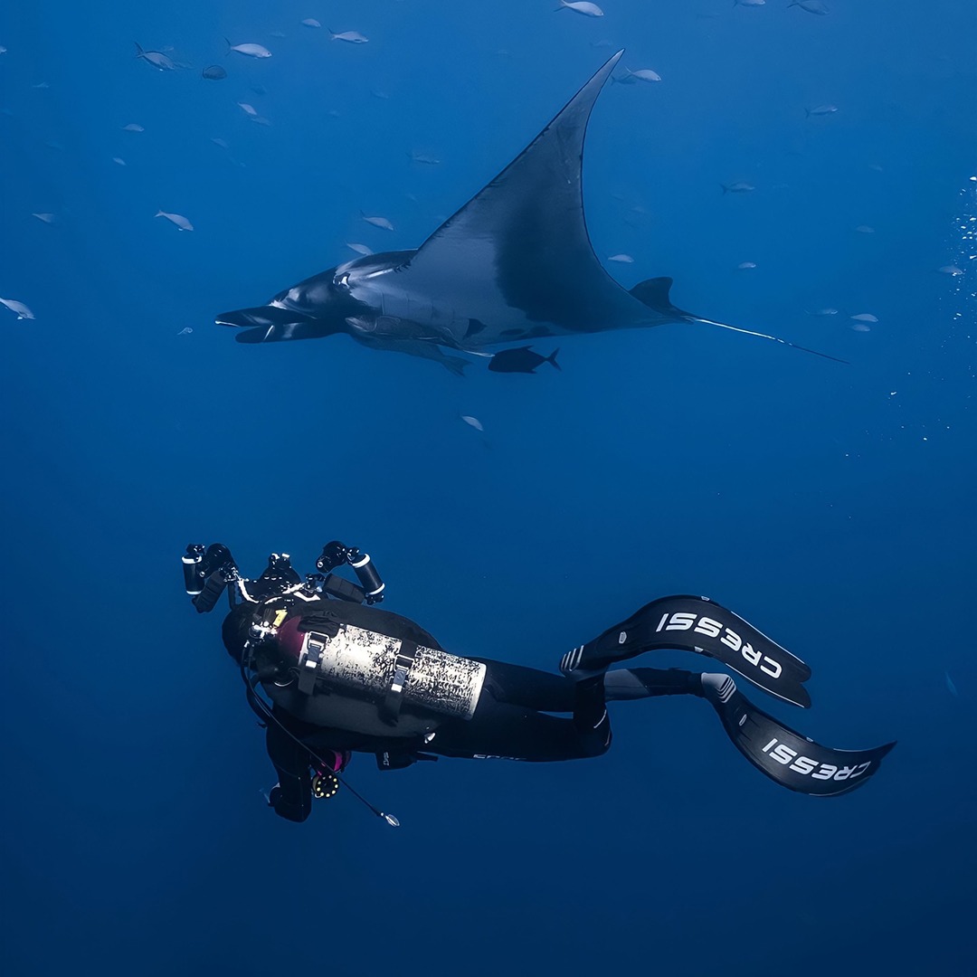 Diver underwater camera filming arnau1 1080